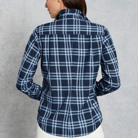 Frank & Eileen Button Down Shirt 100% Cotton Blue Plaid Soft Size S - Picture 2 of 12